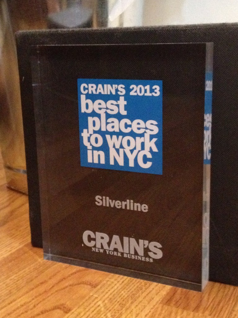 Silverline Named One of the Best Places to Work in New York City 2013