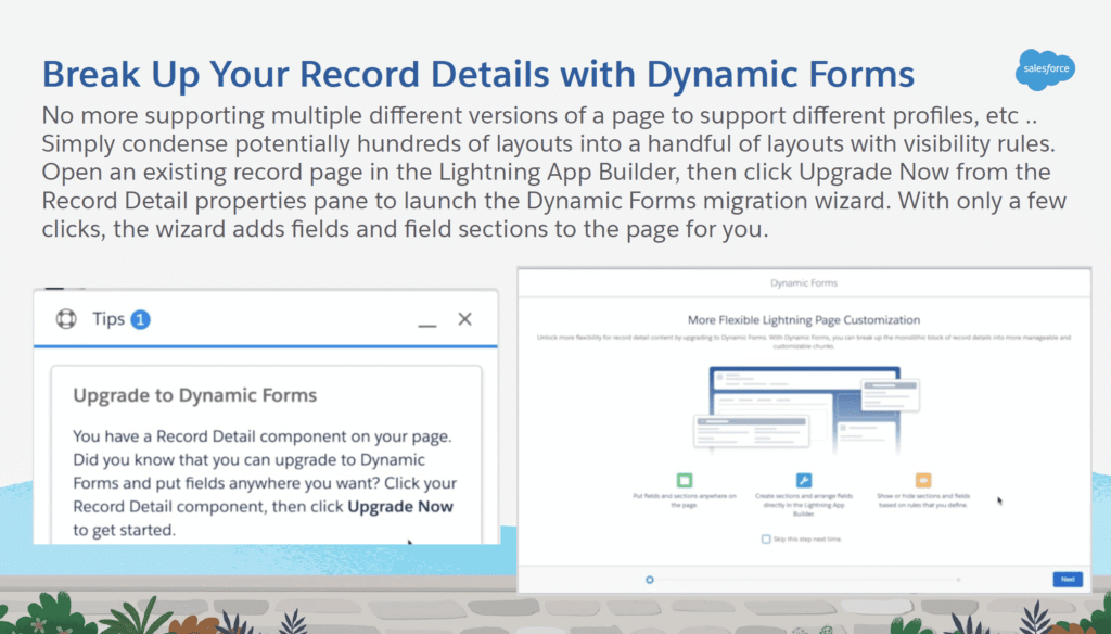 Dynamic Forms in the Salesforce Winter '21 Insurance Release Notes