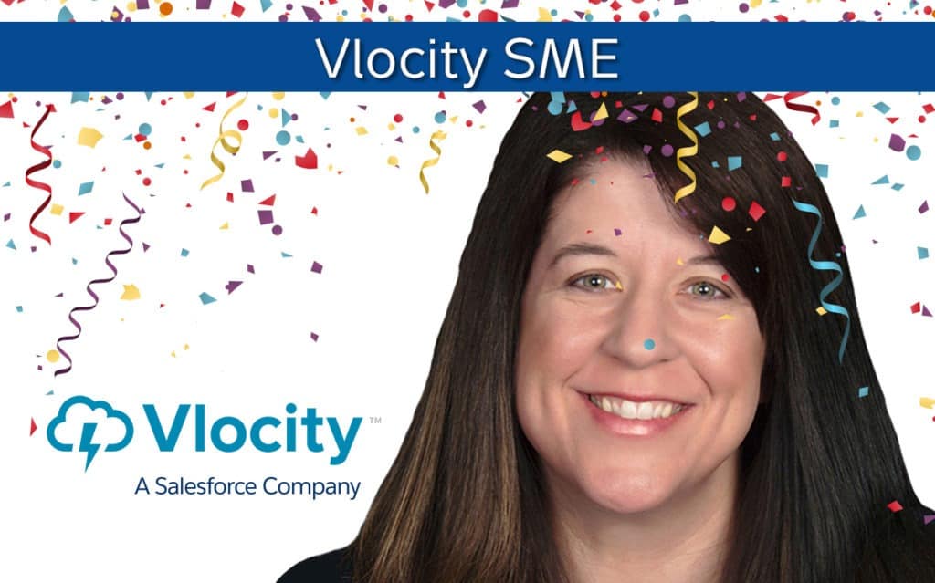 Nicole McGuire Vlocity SME Congrats banner