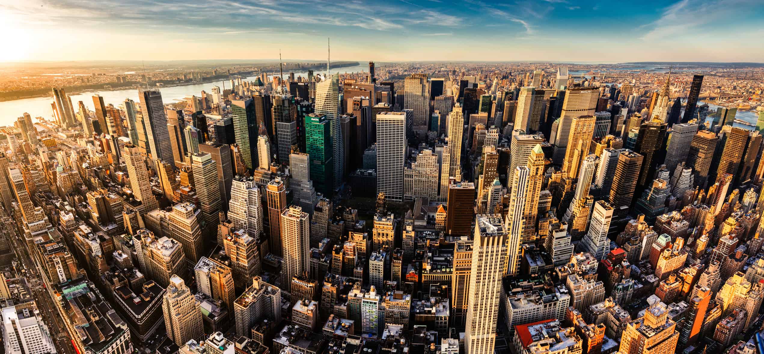 New York City Panoramic Aerial View