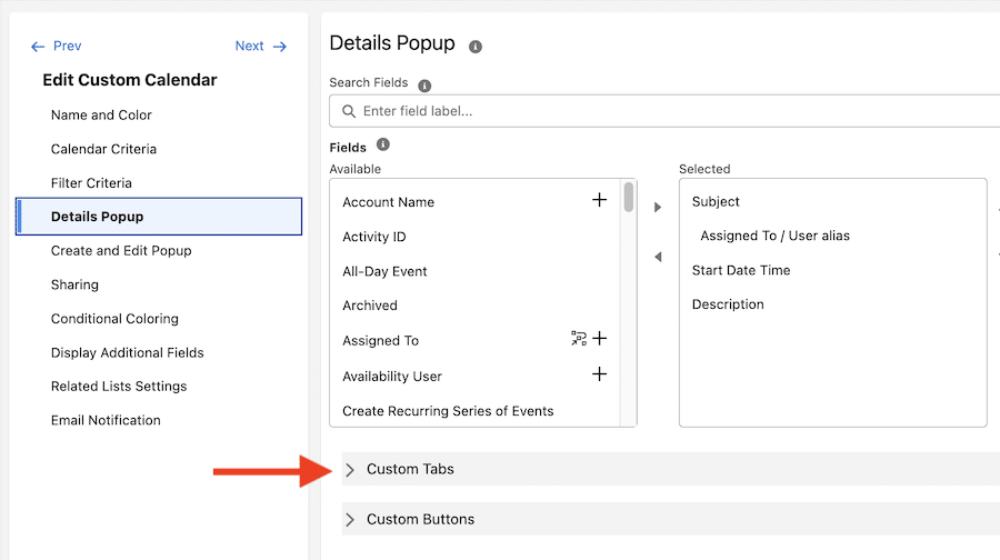 Adding Custom Tabs and Buttons to the Details Popup | LWC