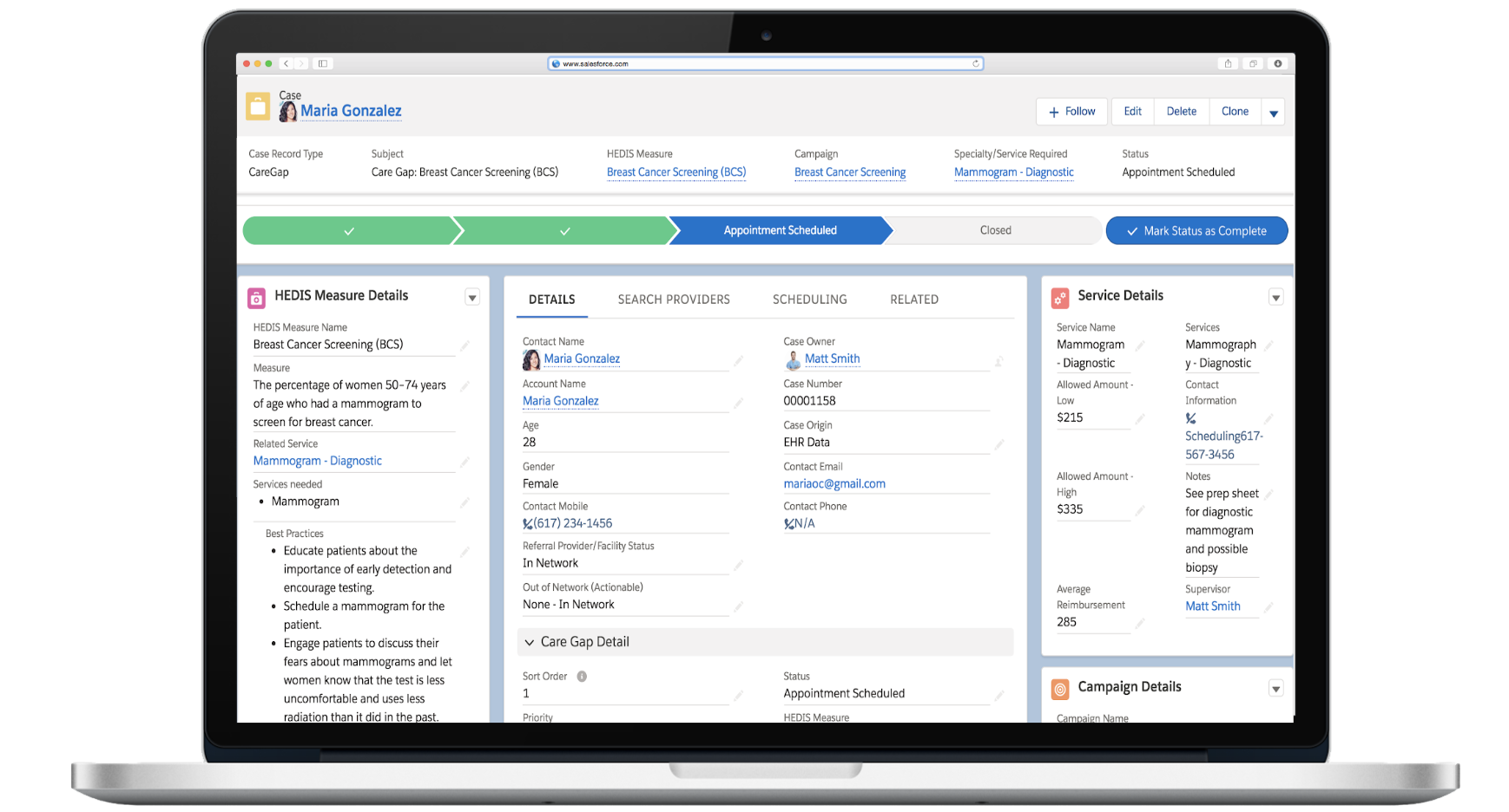 Care Management on Health Cloud: Managing Gaps in Care 1