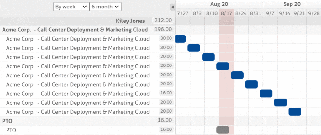 Expanded resources view